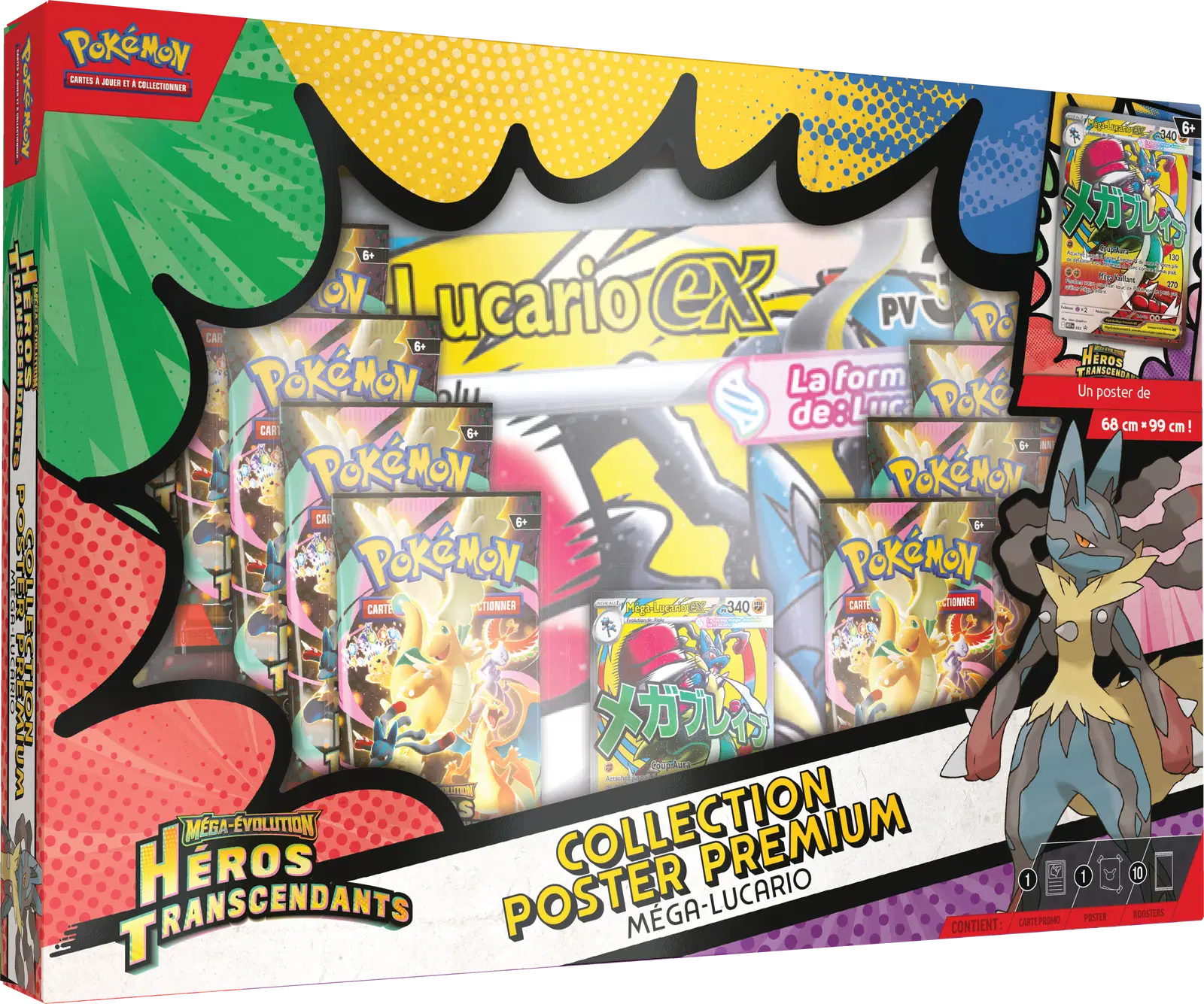 [SCELLE] Coffret collection Premium Méga Lucario Ex - Héros Transcendants [FR] Cards-island
